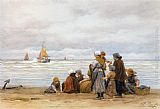 Philippe Lodowyck Jacob Sadee The Departure of the Fishing Fleet painting